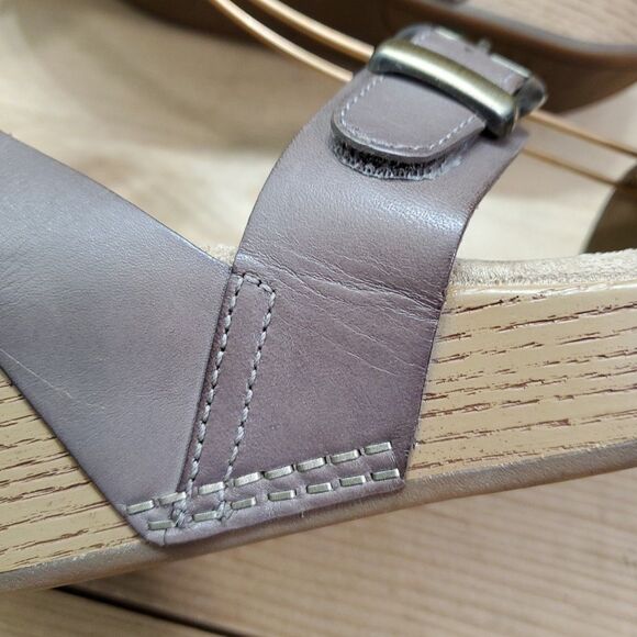 Dansko Women's 7/37 Lou Sandal EVA Burnished Leather Open Toe Buckle Comfort - Picture 7 of 15